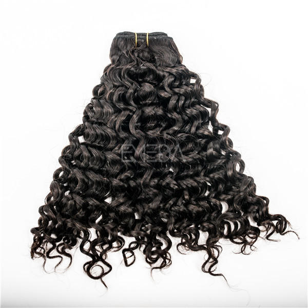Double drawn grade for black women hair extension human hair YJ 63